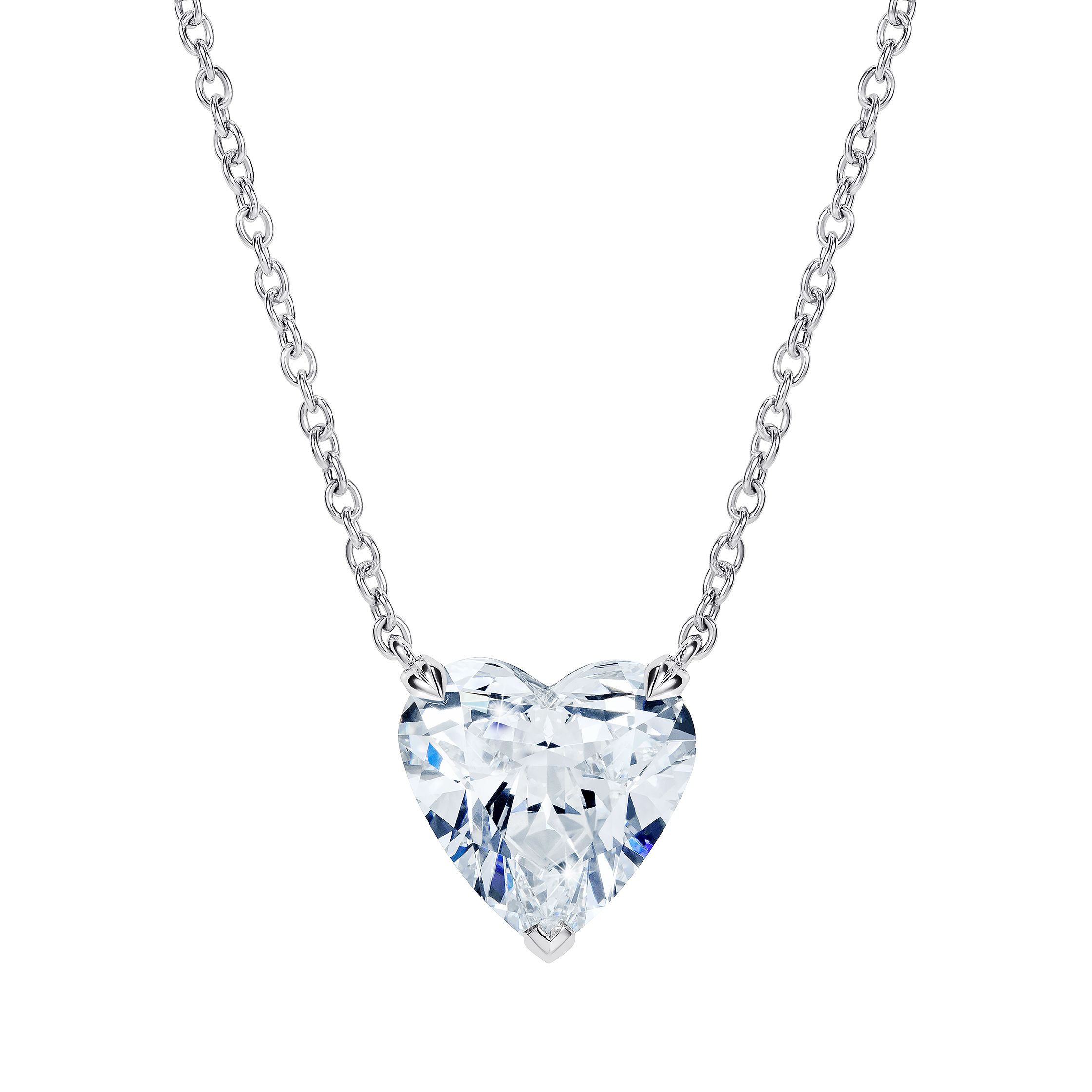 98 ct. t.w. Diamond Heart Pendant in Sterling Silver | BJ's Wholesale Club