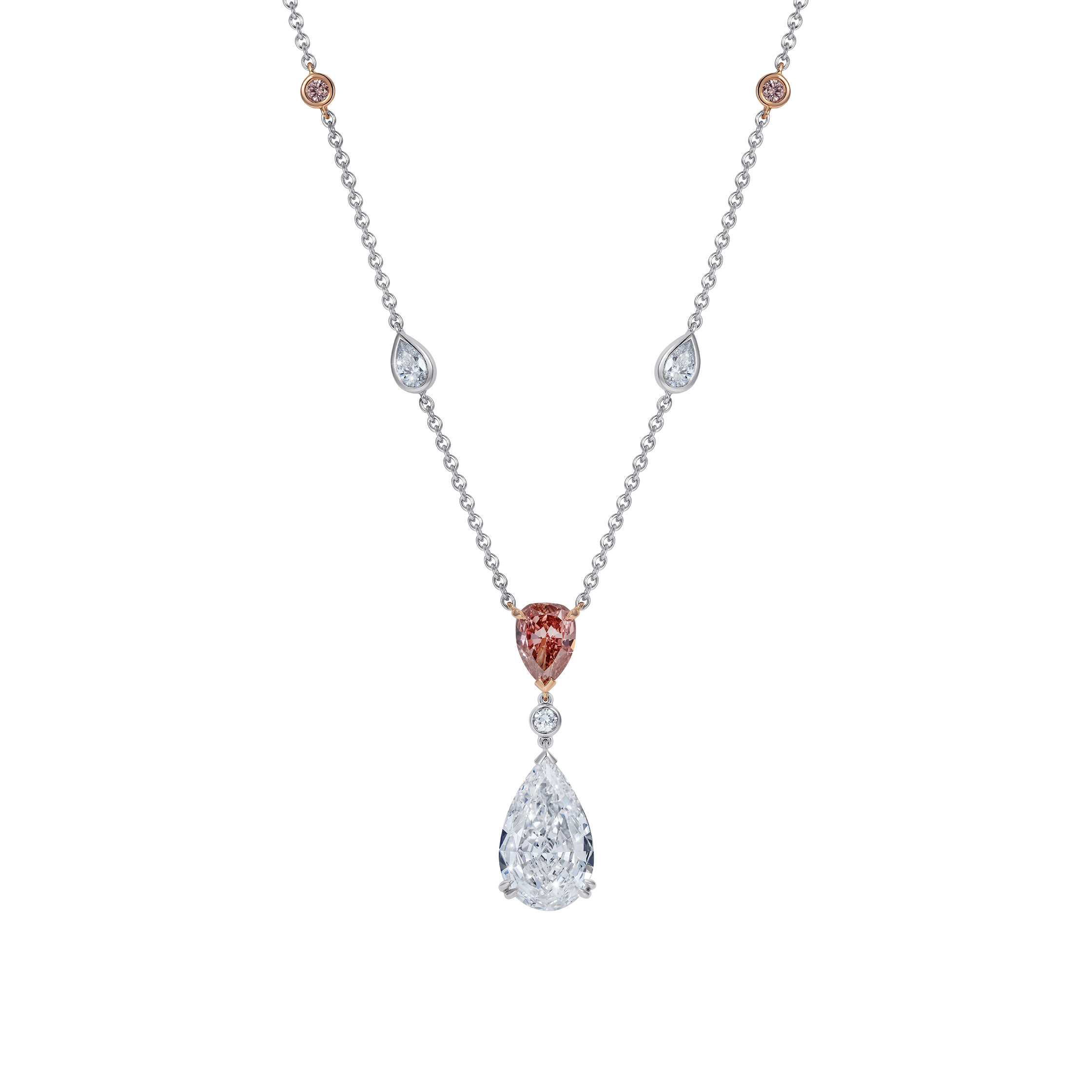 Natural Pink Diamond Necklace  Argyle Pink Diamond Necklace