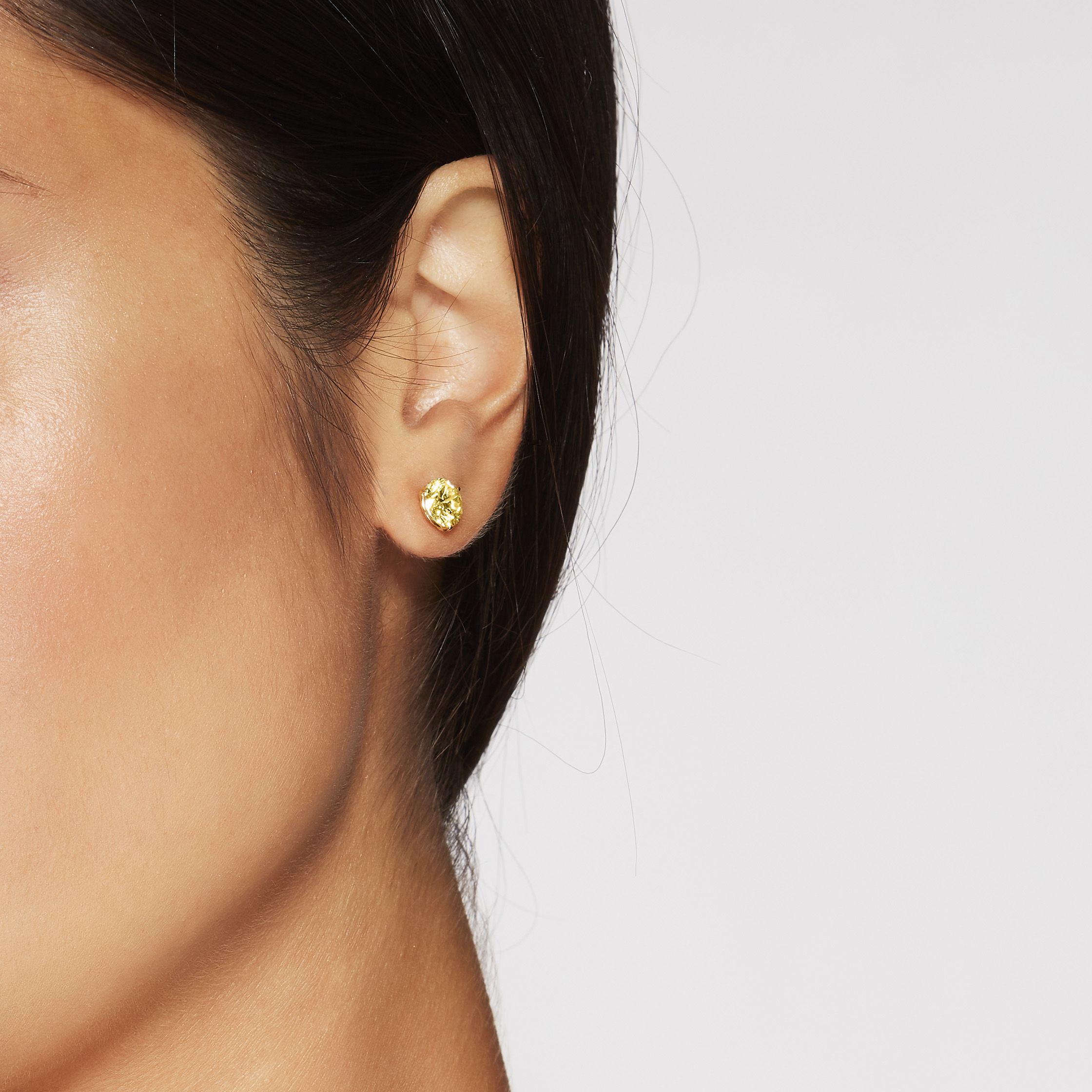 Natural yellow best sale diamond earrings