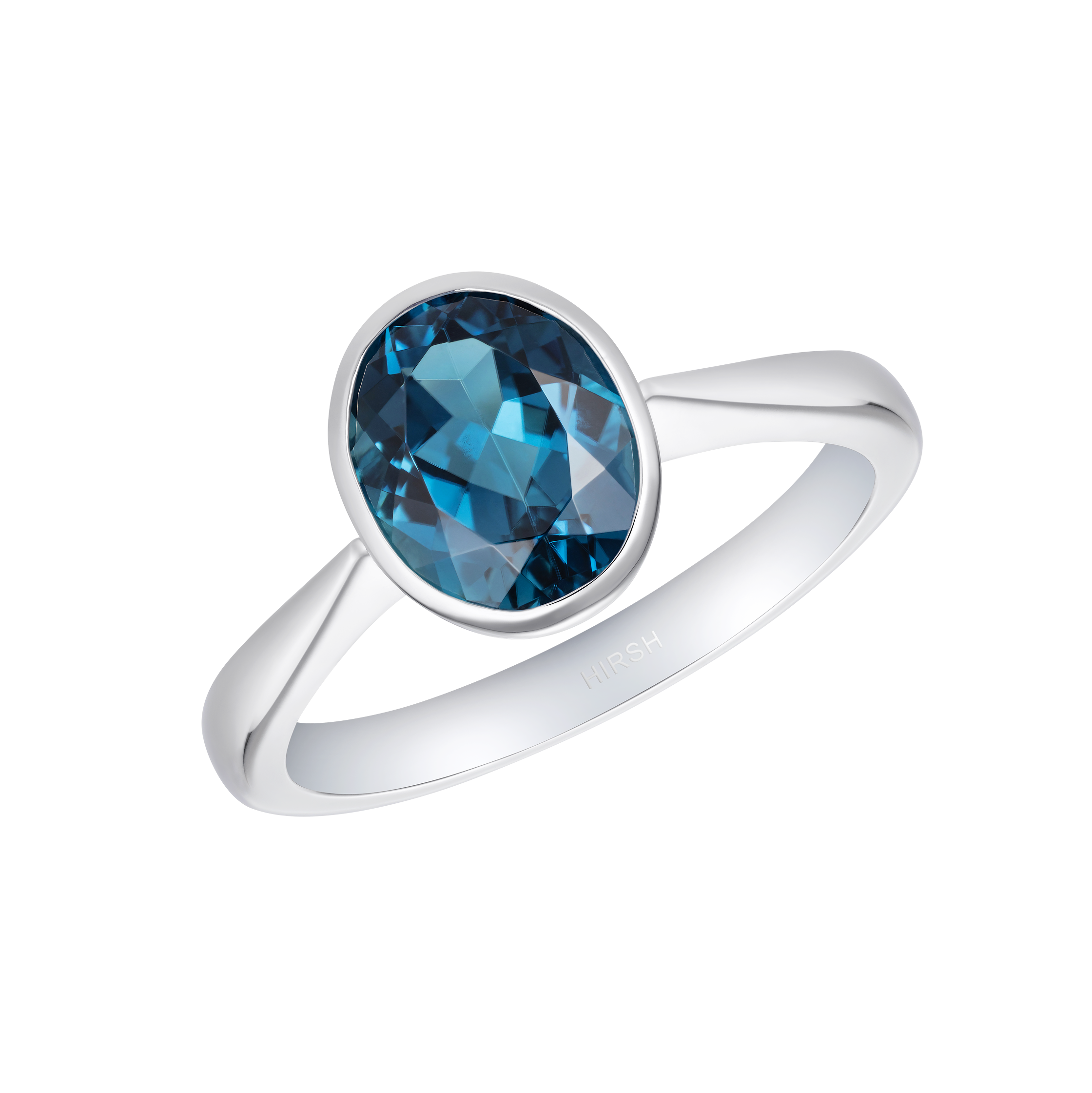 Blue tourmaline best sale engagement ring