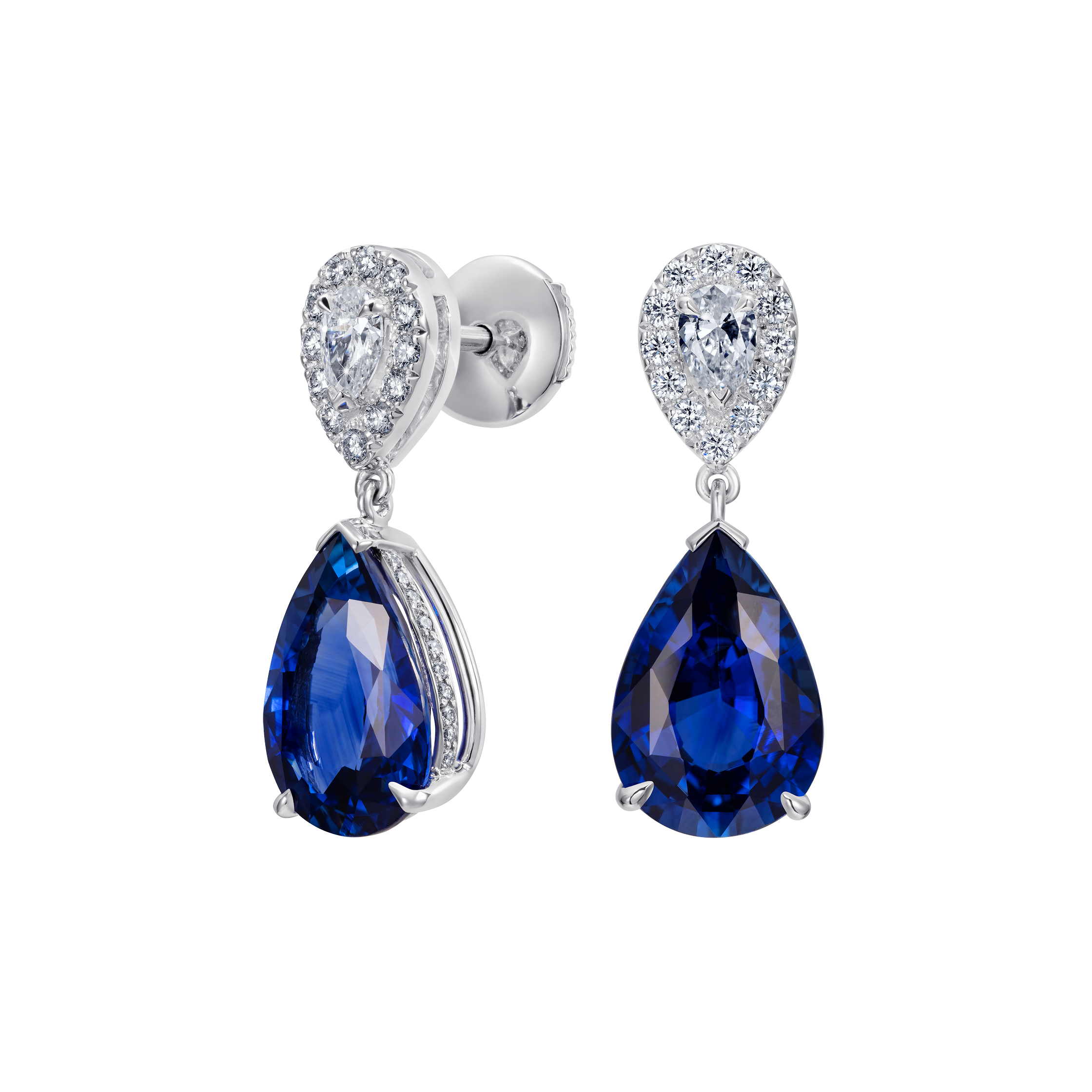 Share 82+ sapphire with diamonds earrings - 3tdesign.edu.vn