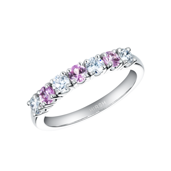 Lifetime Pink Sapphire and Diamond Ring
