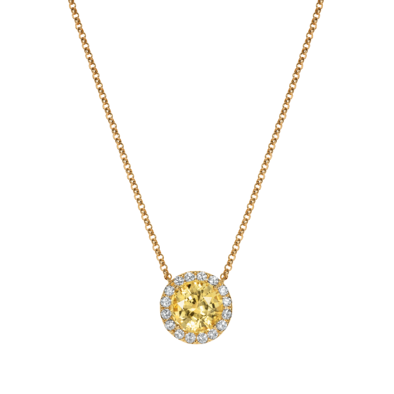 Regal Yellow Sapphire Pendant