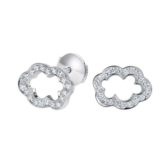 Cloud 9 Platinum and Diamond Earrings