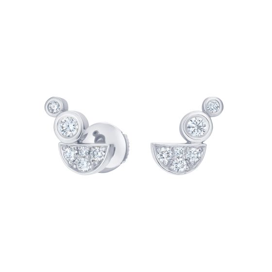 Fizz Ear Climber Diamond Earrings 