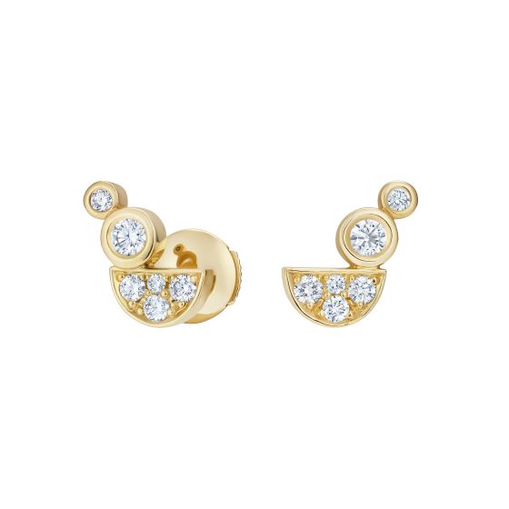 Fizz Ear Climber Diamond Earrings 
