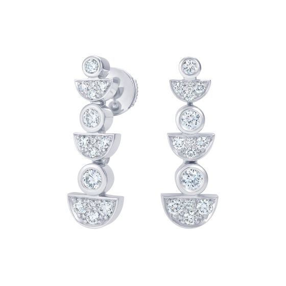 Fizz Night Drop Diamond Earrings 