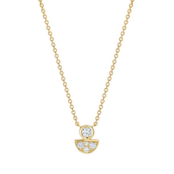 Fizz Single Motif Diamond Pendant 