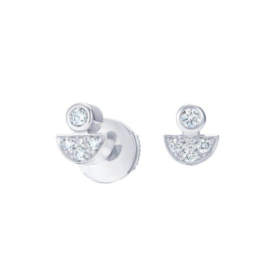 Fizz Day Stud Diamond Earrings 