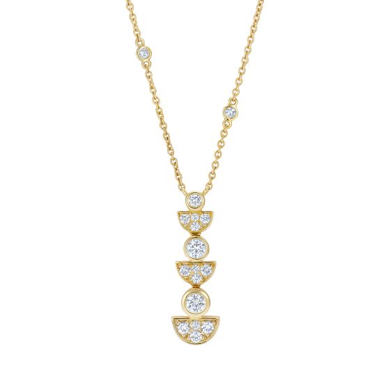Fizz Triple Drop Diamond Pendant