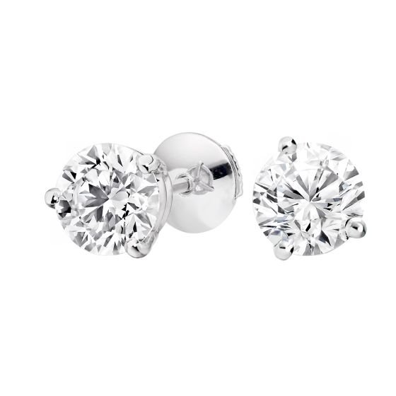 Solitaire Diamond Studs 4 Carats