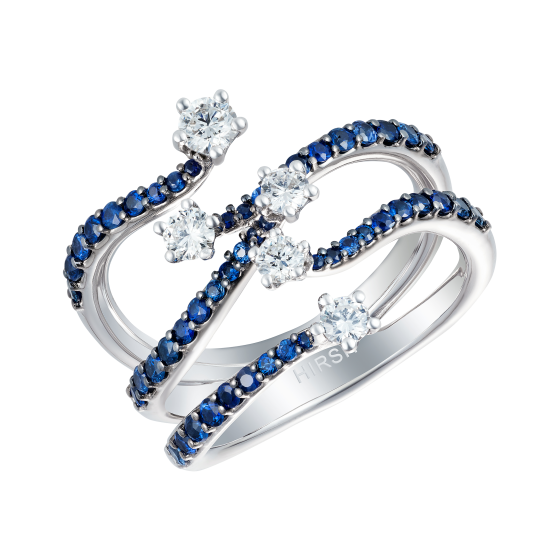 Starlight Sapphire and Diamond Ring