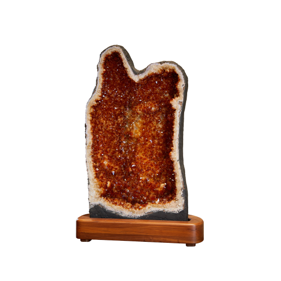 Natural Citrine Quartz Geode