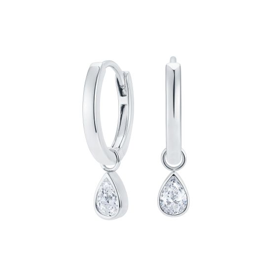 Venus Diamond Hoop Earrings 