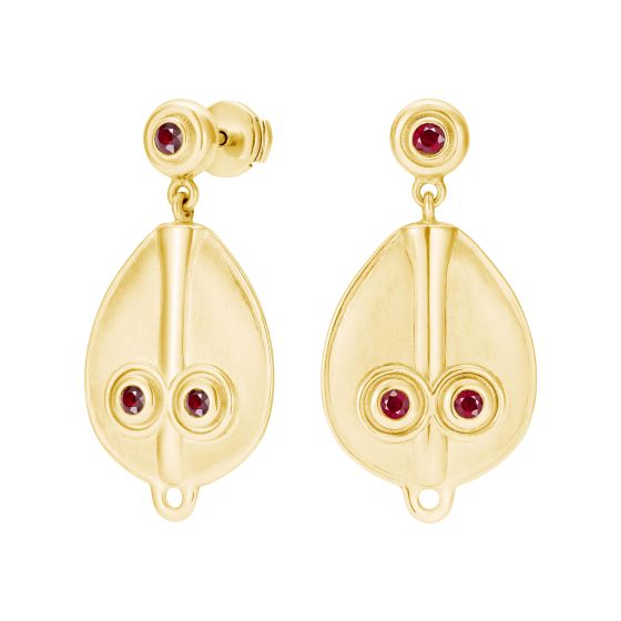 Power of Love Ruby and Diamond Earrings – Ozwald Boateng X Hirsh 