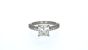 R2455 - REFLECTION RING WITH A RADIANT CUT DIAMOND