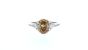 R2309 - PAPILLON PEACH DIAMOND AND DIAMOND RING