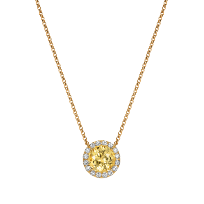 Regal Yellow Sapphire Pendant
