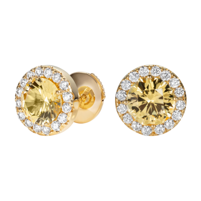 Regal Yellow Sapphire Earrings