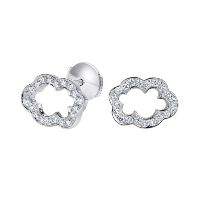 Cloud 9 Platinum and Diamond Earrings