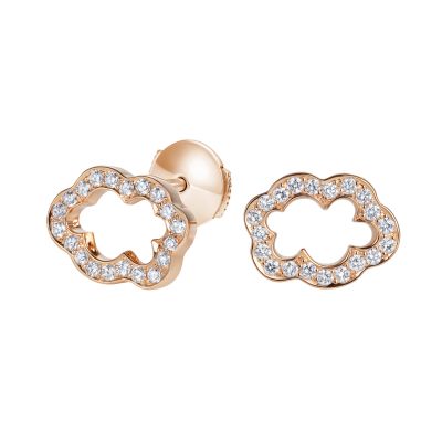 Cloud 9 Rose Gold and Diamond Earrings 