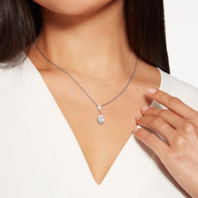 Grafton Diamond and Pink Diamond Pendant