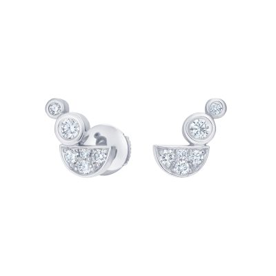 Fizz Ear Climber Diamond Earrings 