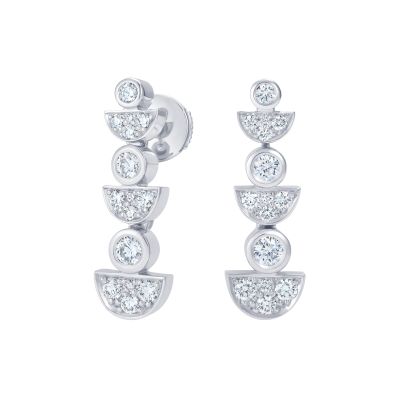 Fizz Night Drop Diamond Earrings 