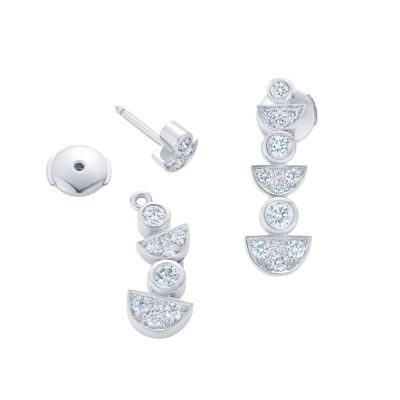 Fizz Night Drop Diamond Earrings 
