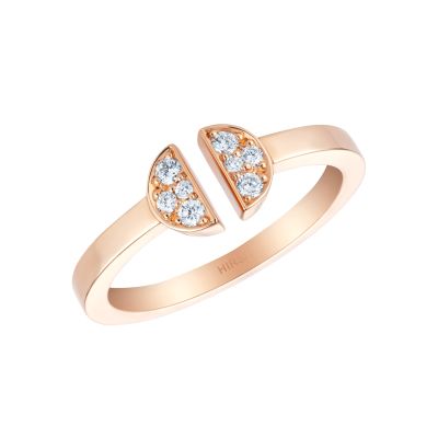 Fizz Single Motif Open Diamond Ring 