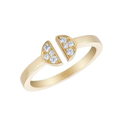Fizz Single Motif Open Diamond Ring 