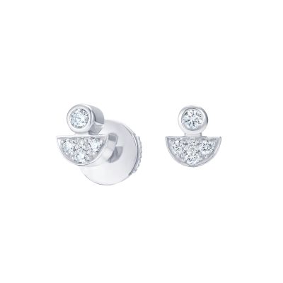 Fizz Day Stud Diamond Earrings 