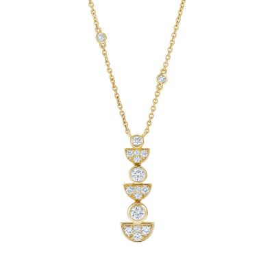 Fizz Triple Drop Diamond Pendant