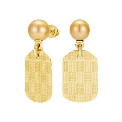 Kente Golden Pearl Earrings – Ozwald Boateng X Hirsh 