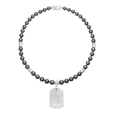 Kente Tahitian Tahitian Pearl Necklace – Ozwald Boateng X Hirsh 