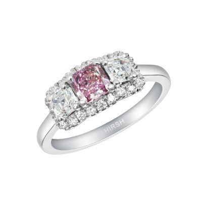 Infinity - Purple Pink and White Diamond Ring