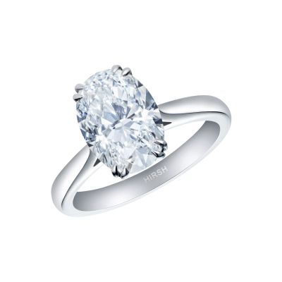Solitaire Oval Diamond Ring