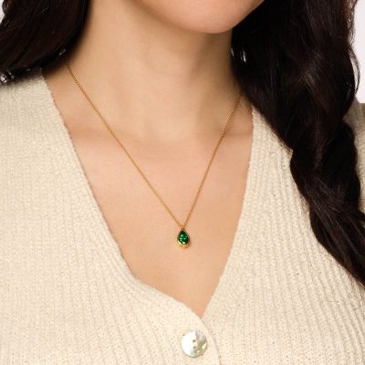 Venus Pear Shape Emerald Pendant 