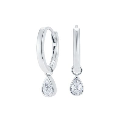 Venus Diamond Hoop Earrings 
