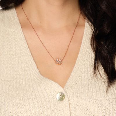 Wildflower Poppy Diamond Pendant