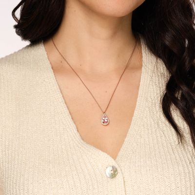 Regal Morganite and Diamond Pendant