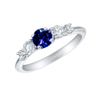 Cinq Sapphire and Diamond Ring 