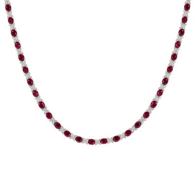 Kiss Ruby and Diamond Necklace