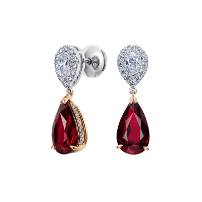Burlington Ruby and Diamond Earrings