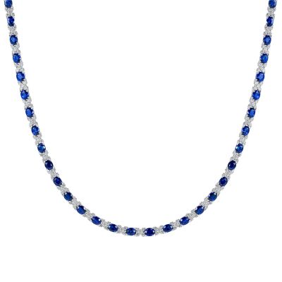 Sapphire Kiss Necklace