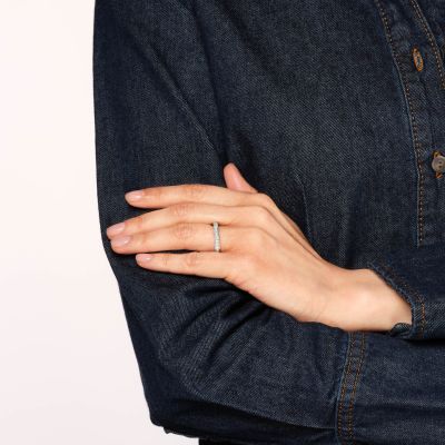 Story Platinum Diamond Ring