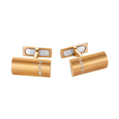 Diamond Cufflinks in Rose Gold