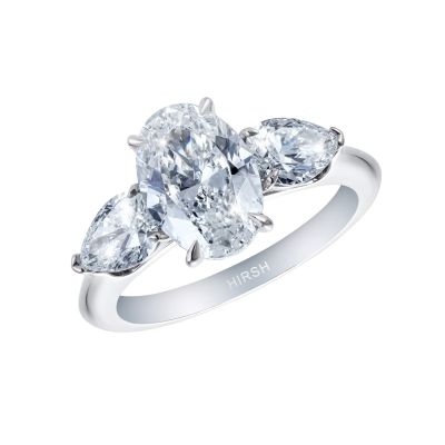 Trio 2 Carat Oval Diamond Ring