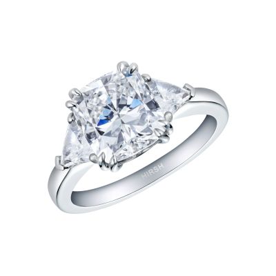 Trio Cushion Cut Diamond Ring
