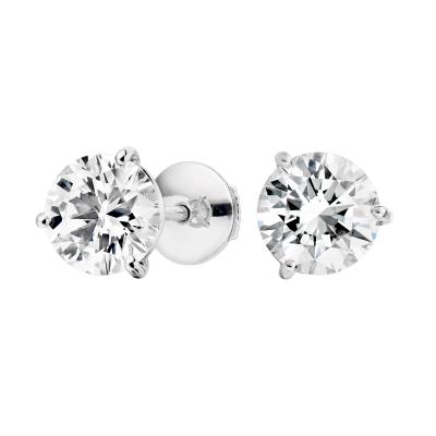 Solitaire Diamond Studs 3 Carats 